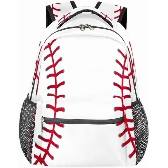 Baseball Sport Backpack School Bookbag for Kids Boys Girl, Softball Backpacks Book Bag Travel Hiking Camping Daypack