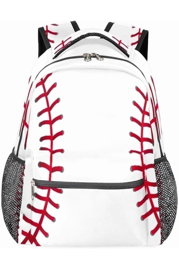 Baseball Sport Backpack School Bookbag for Kids Boys Girl, Softball Backpacks Book Bag Travel Hiking Camping Daypack
