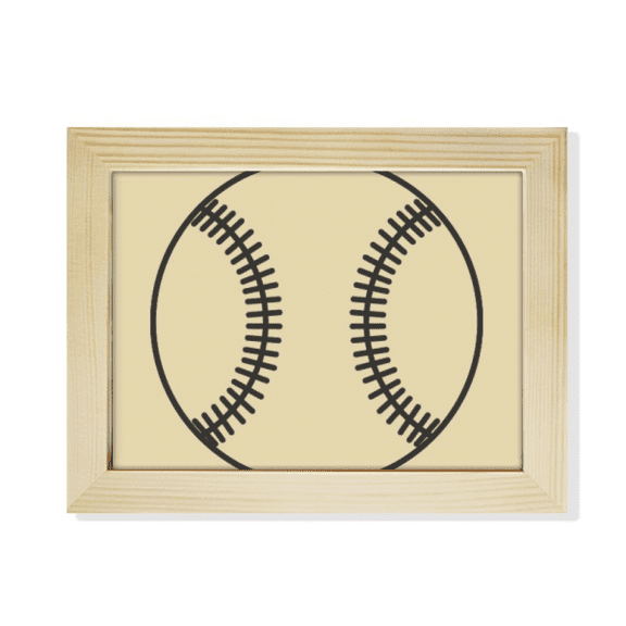 Baseball Sport Line Drawing Pattern Desktop Photo Frame Picture Art Decoration Painting 6x8 inch