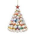 thumbnail image 1 of Baseball Sport Lover Christmas Tree - Personalized Acrylic Ornament, Customized Baseball Christmas Ornament for Boy, Baseball Player Xmas Tree Decoration, Baseball Lovers Gift, 1 of 8