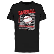 Baseball Sport Original Design T-Shirt Men -Image by Shutterstock, Male Small
