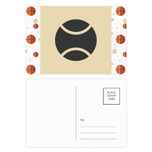 Baseball Sport Simple Geometry Pattern Basketball Postcard Set Thanks Card Mailing Side 20pcs