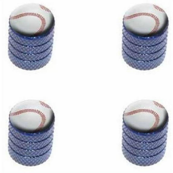 Baseball Sporting Goods Sportsball Tire Rim Wheel Aluminum Valve Stem Caps, Multiple Colors