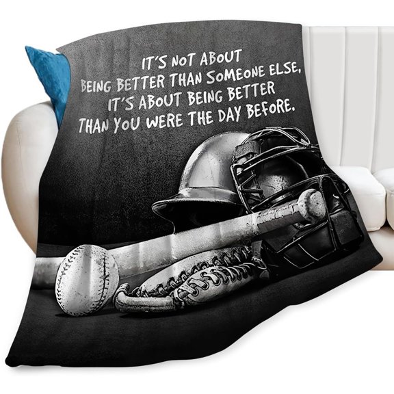 Baseball Sports Blanket Baseball Gifts for men Women Men Women Users Adults Soft Flannel Fleece Blanket for Couch Sofa Bed Home Decor 50"x60"