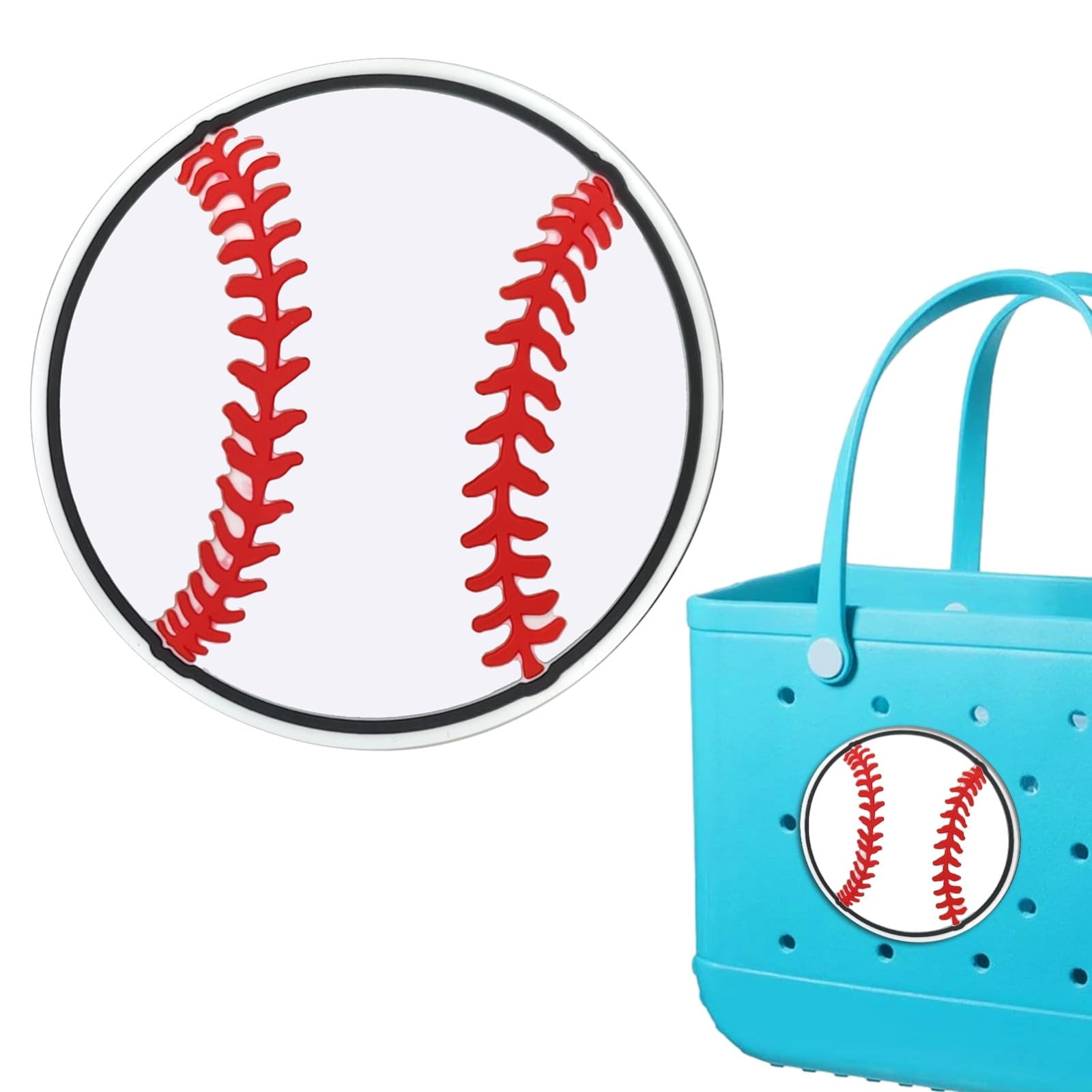 Baseball Sports Charms for Bogg Bag, Decorative Accessories for Bogg