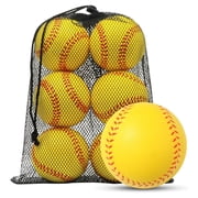 Xueyu Foam Training Baseball 6 Pack, Soft Baseballs Training Ball for Safe Throwing, Catching and Batting Practice, Perfect for Hitting and Indoor or Outdoor Pl