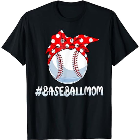 Baseball Sports Lover Cute Baseball Mom T-Shirt