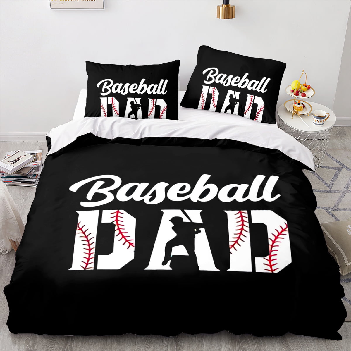 Baseball Sports Quilt Set Bedding Sets,3D Sports Themed Bedding Sets