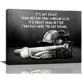 thumbnail image 1 of Baseball Sports Wall Art Black and White Motivational Poster Inspirational Baseball Canvas Prints Painting Retro Sports Wall Decor for Boys Men Framed Artwork for Boy''s Room Bedroom 16"x12", 1 of 6