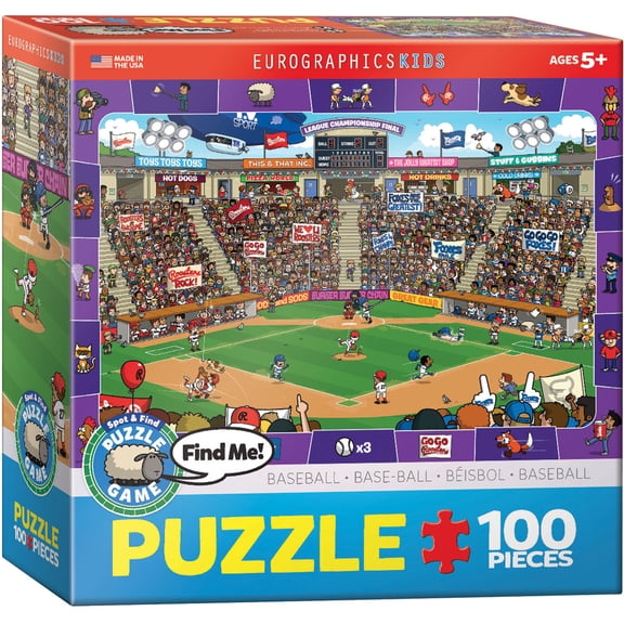 Baseball - Spot & Find 100-Piece Puzzle
