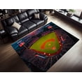 thumbnail image 1 of Baseball Stadium Rug 3x5 ft = 95x155 cm, 1 of 5