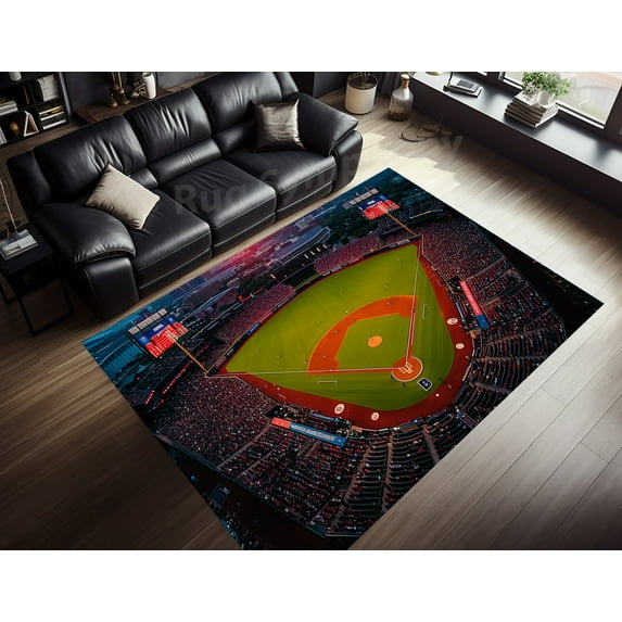 Baseball Stadium Rug 3x5 ft = 95x155 cm