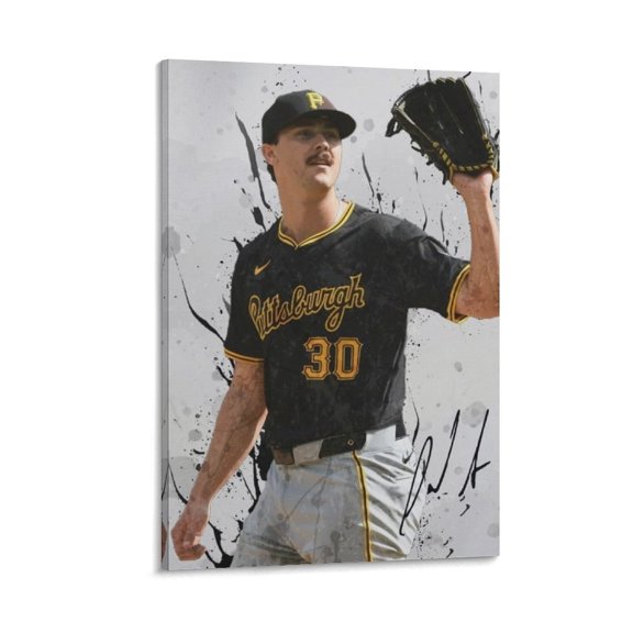 Baseball Star Paul Skenes Poster Wall Art Poster Gifts Bedroom Prints Home Decor Hanging Picture Canvas Painting Posters 24x36inch(60x90cm)