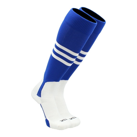 Baseball Stirrup Socks Pattern B (Royal/White, Medium) - Royal/White,Medium