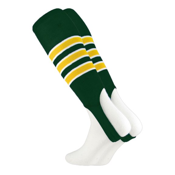 Baseball Stirrups Pattern D (Dark Green/Gold/White, Large)