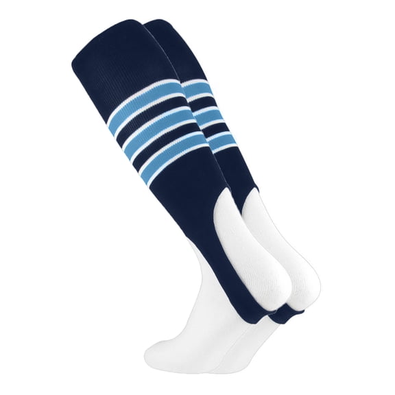 Baseball Stirrups Pattern D (Navy/Columbia Blue/White, Medium)