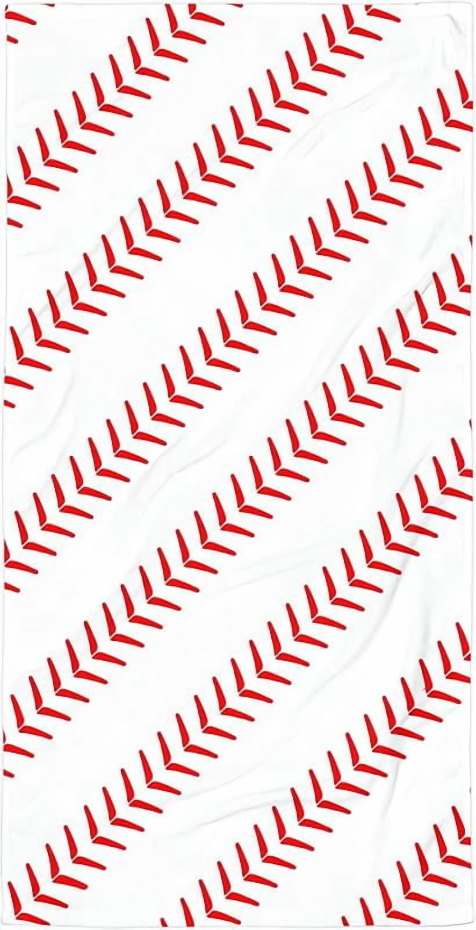 Baseball Stitches Oversized Sand Free Beach Towel 71x36IN Lightweight Quick Dry Terry Towel For Travel, Swimming, Pool, And Camping, Absorbent And Compact Beach Essential For Women Men