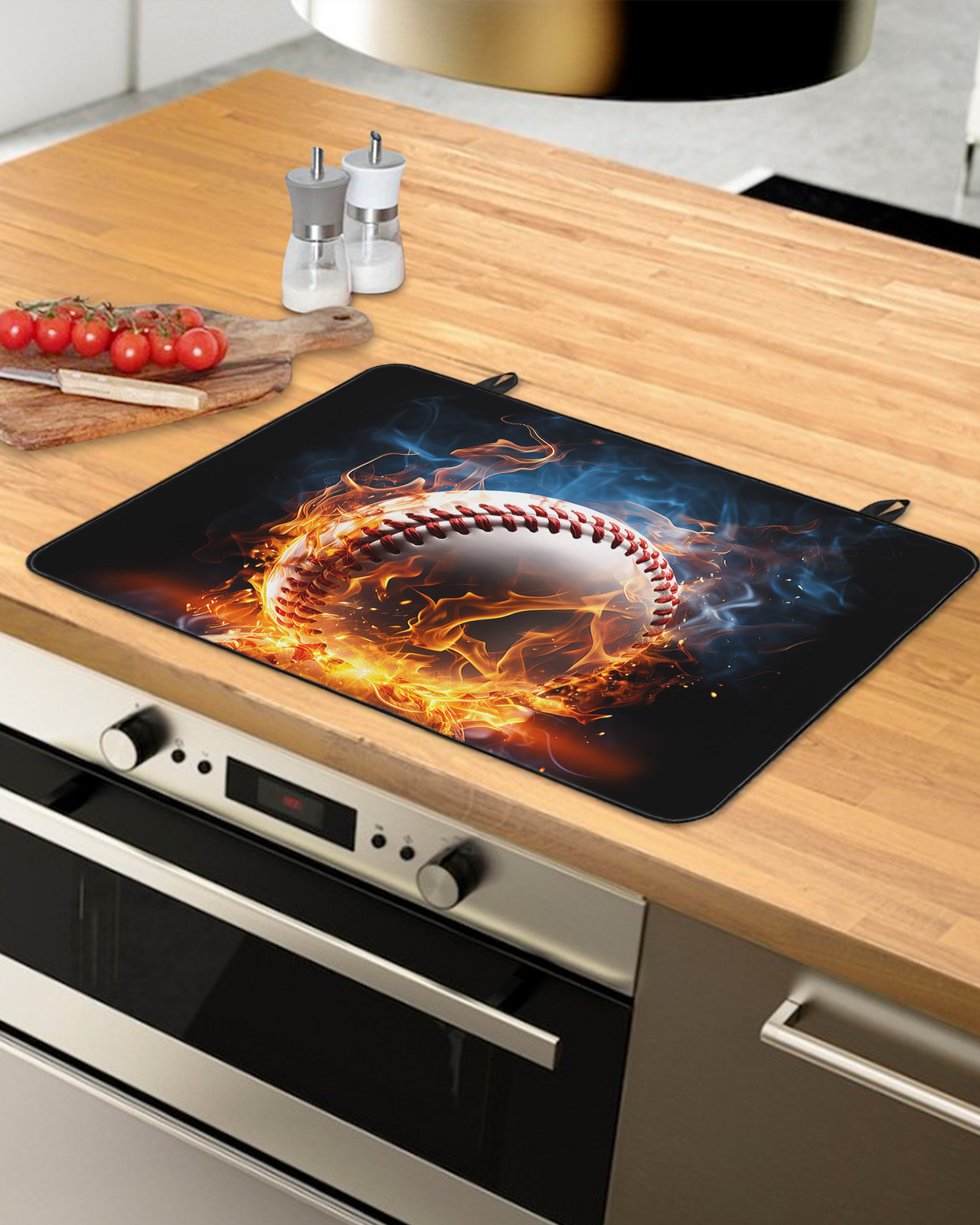 Baseball Stove Top Covers for Electric Stove, Heat Insulation Fireproof