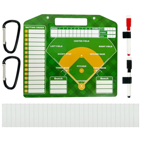 Baseball Strategy Clipboard Baseball Coaching Dry Erases Board Double Sided Baseball Lineups Board Coaching Equipment