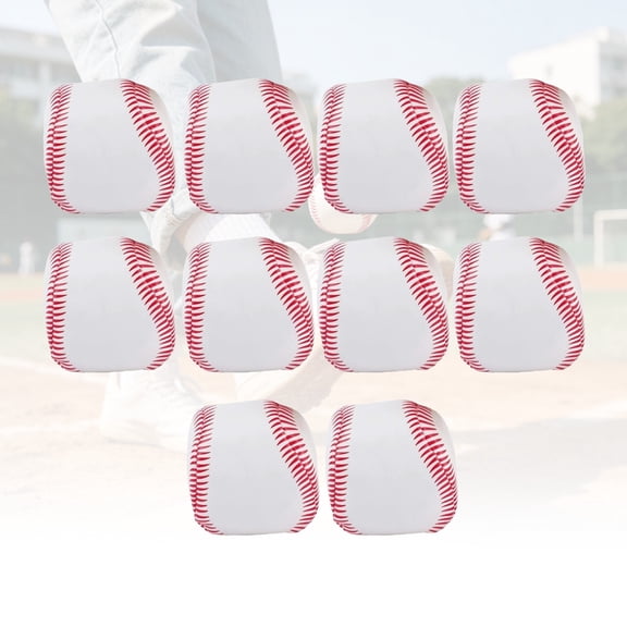 Baseball Style 2.76" Athletic Training Balls, Soft Sand Filled Kick Balls for Hand-Eye Coordination & Sports Practice for Kids (10 PCS)