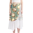 thumbnail image 1 of Baseball Stylish Chiffon Beach Dresses for Women - t for Fun in the Sun on the Shore, 1 of 6