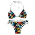 thumbnail image 1 of Baseball Stylish Swim Suits Bikini Set: Detachable Sponge, Adjustable Strap, Two-Pack - Ideal for Beach and Pool %{scenes, 1 of 6