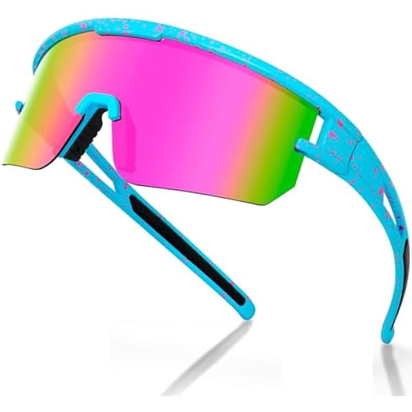 Baseball Sunglasses - Polarized UV400 Cycling Glasses Men Women & Youth, Running Sunglasses for Sports Fishing & Bike