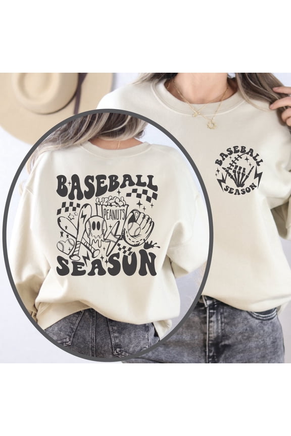 Baseball Sweatshirt, Baseball Season Oversize Sweatshirt, Baseball Lover , Baseball Season Hoodie, Season Sweater, Sfs0411 SWEATSHIRT All Size S-5XL