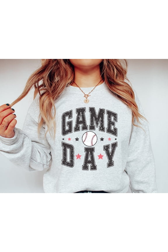 Baseball Sweatshirt, Game Day Sweater, Baseball Crewneck, Gameday Crewneck, Baseball Mama Sweatshirt, Baseball Shirt, Baseball Top TSHIRT All Size S-5XL
