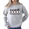 thumbnail image 1 of Baseball Sweatshirt for Mom's Checkered Baseball Mom Sweatshirt Women Gift for Softball Mom, 1 of 6