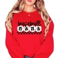 thumbnail image 1 of Baseball Sweatshirt for Mom's Checkered Baseball Mom Sweatshirt Women Gift for Softball Mom, 1 of 6