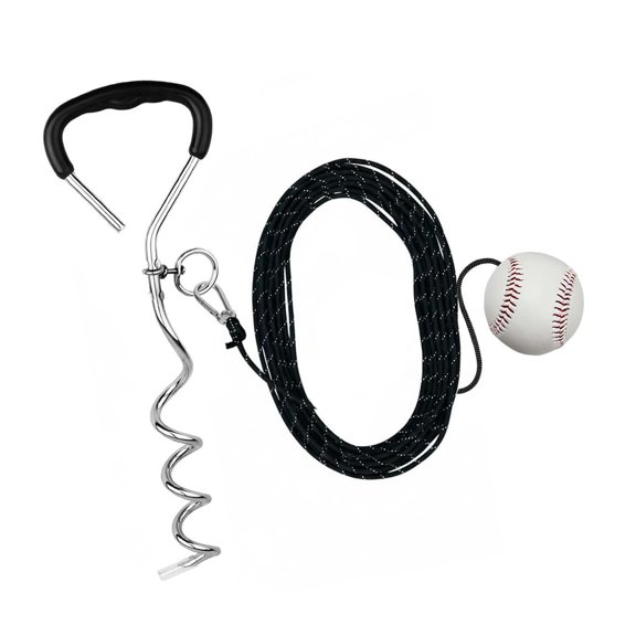 Baseball Swing Practice Device Batting Hitting Trainer With 15M Rope And Reinforced Attachments For Repeated Swing