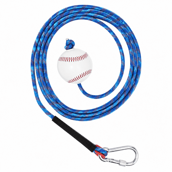 Baseball Swing Trainer Rope | Hanging Batting Practice Tool | Softball Training Aid for Youth & Adults | Home, Backyard, Outdoor Practice | Spring Training, Father’s Day