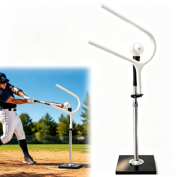 25° Baseball Swing Path Trainer, Upgraded All-Aluminum Tubing Clamps Bat Path Trainer