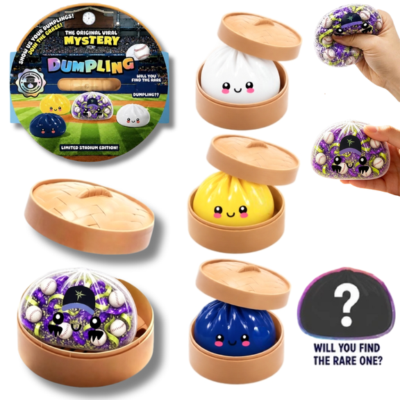 Baseball Team Limited Edition Mystery Dumplings Squishy Blind Box, stadium limited squishies, random selection with rare team hidden style, 8+ baseball fans gift 1PC Blind Box