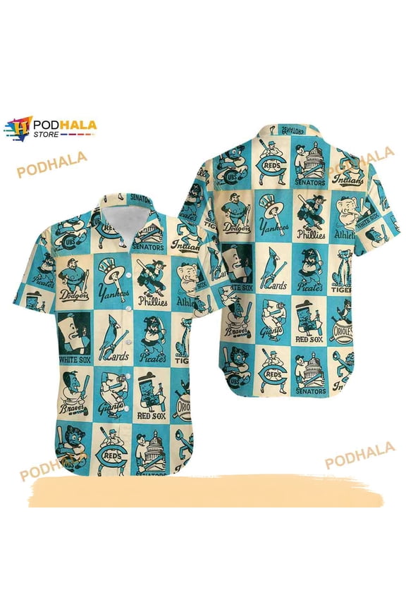 Baseball Team Mascots Aloha Beach Hawaiian Shirt, School Mascot Shirt