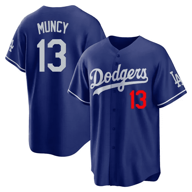 500 LEVEL Max Muncy 3/4 Sleeve Raglan T-Shirt - Baseball Fan Shirt, Triblend Comfort, Unisex Fit