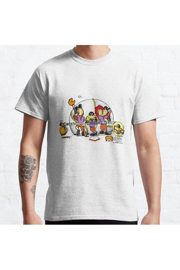 Baseball Team Practice Clamkin Family Cartoon Classic T-shirt