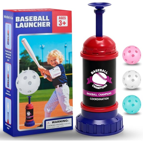 Baseball  Tee Ball Popper,Pop Up Baseball Trainer,Hitting Tee for  Swings,Batting Machine for Practicing Hitting Without a Pitcher