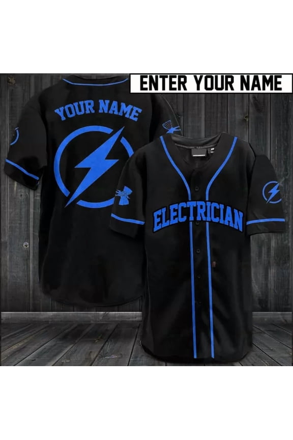 Baseball Tee Electrician Personalized Name Baseball Jersey 370 Shirt 3d - Hot Sale 2026