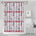 thumbnail image 1 of Baseball Terms and Icons Pattern Shower Curtain 72"x72" ,Bathroom Decorative Shower Curtains Set with 12 Hooks,Modern Waterproof Washable Shower Curtain, 1 of 6