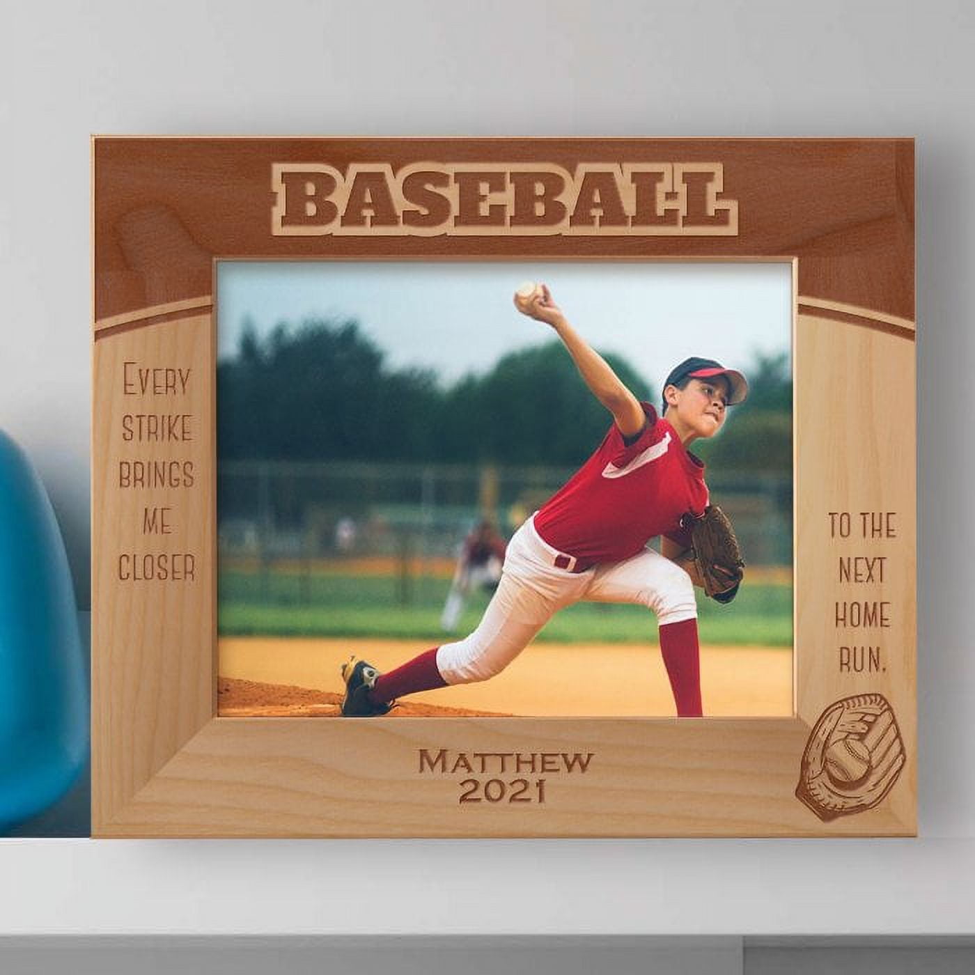 Baseball To The Next Home Run Personalized Wooden Frame-10
