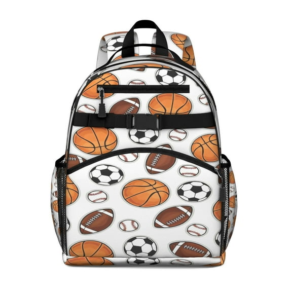 Baseball Backpack Spacious Adjustable Shoulder Straps Chest Buckle Durable Backpack For Student