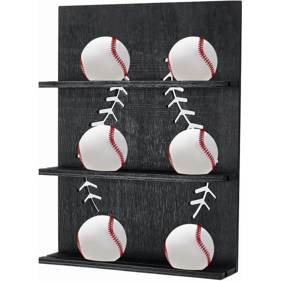 Baseball Trading Card Shelf 30cm Baseball Card Display Stands Black Rectangle Trading Card Display Frame Wall Mount Sports Card Display DIY
