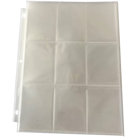Baseball Trading Card Sleeve - 50 Pack of Baseball Card Holder Sheets -Each Baseball Card Sleeve Holds 18 Trading Cards Back to Back - 900 Card Capacity