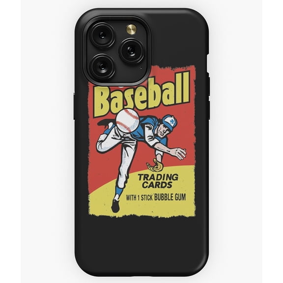 Baseball Trading Cards Sports Collector Hobby A7731 Phone Case for iPhone 11 to 17 Pro Max