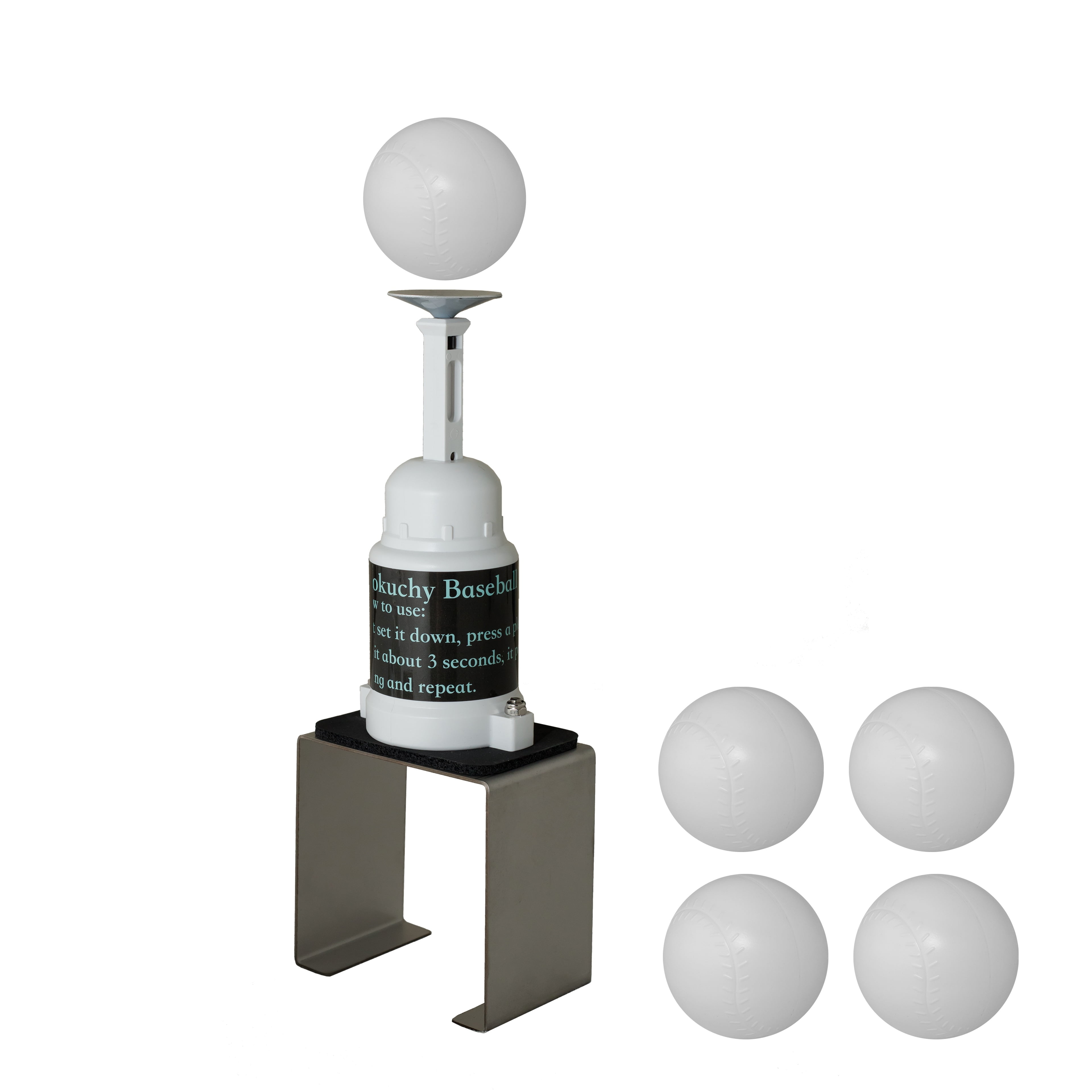Baseball Training Tee Popper, Baseball Practice Equipment, Hitting Tee for Perfect Swings, Batting Machine for Practicing Hitting Without a Pitcher(Not for Real Baseballs 5 Plastic Balls Included)