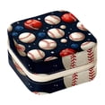 thumbnail image 1 of Baseball Travel Portable Square Jewelry Display Case: Storage Solution for Rings, Earrings, Necklaces, Bracelets, and More! Ideal for Girls and Women: Jewelry Stand, Display, and Box in One, 1 of 6