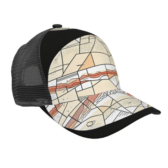Baseball Trucker Hat Jupiter Storm Mesh Back Adjustable Cap for Men Women