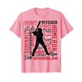 thumbnail image 1 of Baseball Typography Word Art Boys Men Women Vintage Player Batter T-Shirt Baseball Funny Cute Shirts, 1 of 4